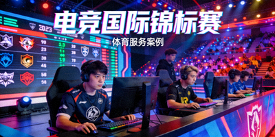 电竞国际锦标赛体育服务案例 - 选手在大型舞台上激烈对决